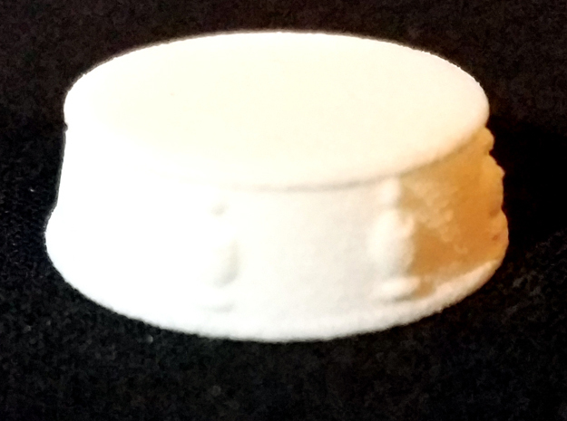 Chess Bishop Base - 1 inch in White Natural Versatile Plastic