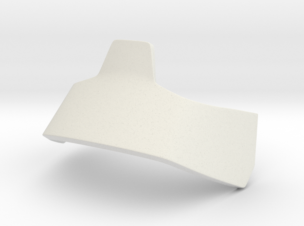 Angkle Guard Right in White Natural Versatile Plastic
