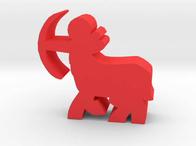 Game Piece, Centaur Archer in Red Processed Versatile Plastic