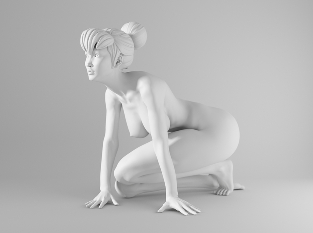 1/10 Sexy Girl Sitting 001 in White Natural Versatile Plastic