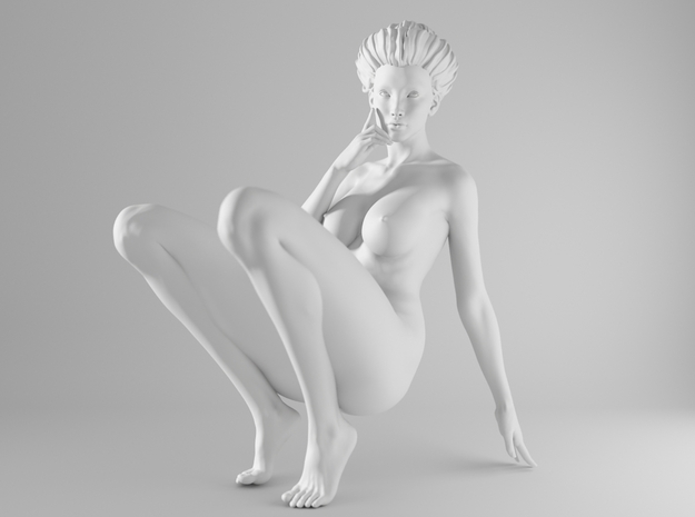 1/10 Sexy Girl Sitting 019 in White Natural Versatile Plastic