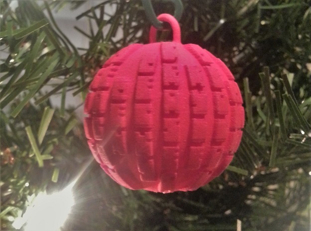 VGA Cast Ball Ornament in Red Processed Versatile Plastic