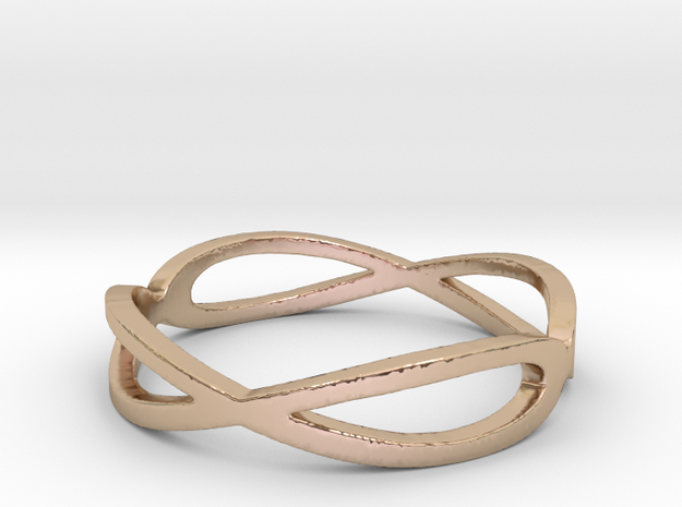 Aeon Double Infinity Ring Size 10.75 in 14k Rose Gold