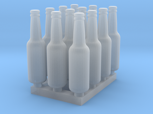 Beer Bottle LongNeck 330ml- 1:24 12ea Ver 2 in Smooth Fine Detail Plastic