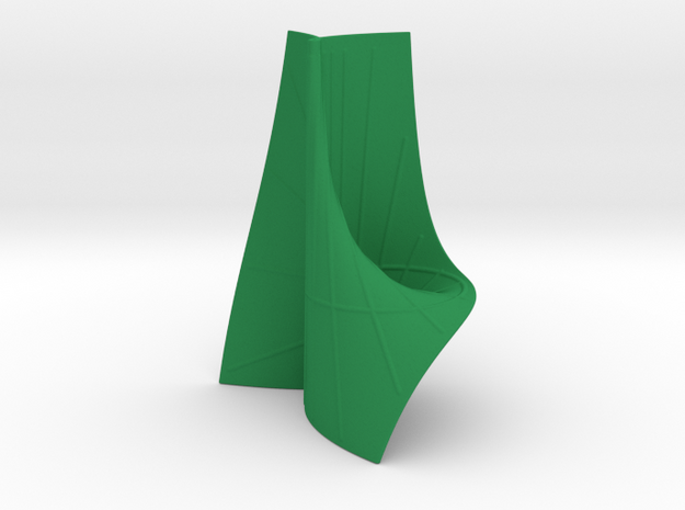 Ruled Cubic Surface with some Lines in Green Processed Versatile Plastic