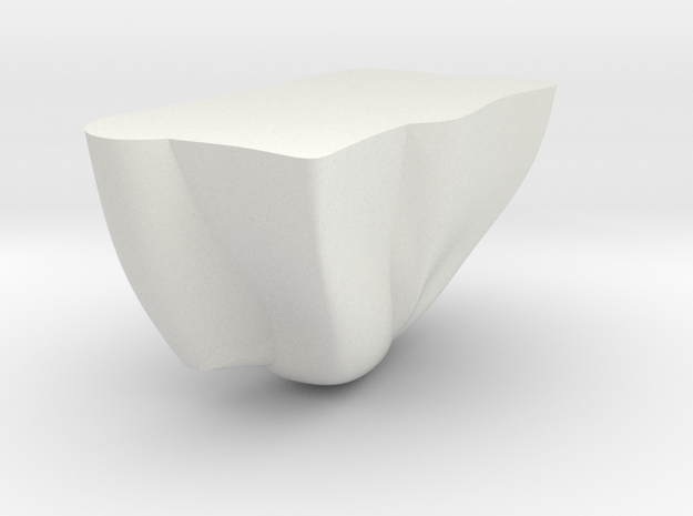 Rock Part 3 - 3D Print - REV1 - 02-23 in White Natural Versatile Plastic