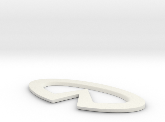 Infinity logo sign in White Natural Versatile Plastic