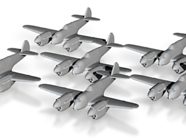 Curtiss P-40 Twin (Proposed) 1:285 x6 FUD in Tan Fine Detail Plastic