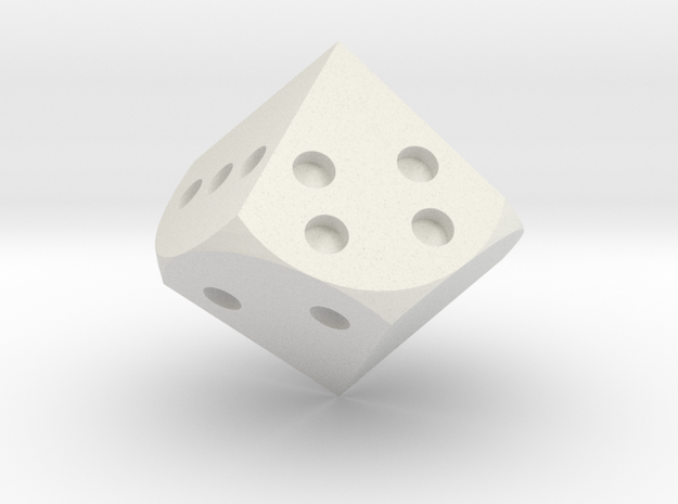 Tetragonal trapezohedron D8 in White Natural Versatile Plastic