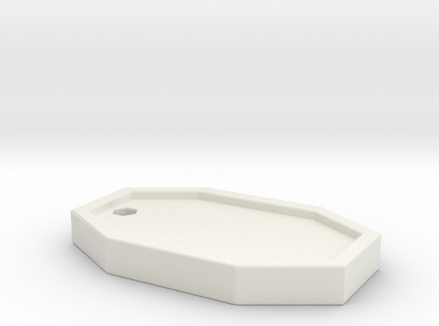 Hextag in White Natural Versatile Plastic