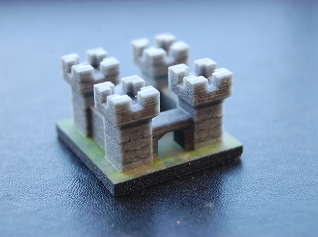 Tiny Medieval Castle in Full Color Sandstone