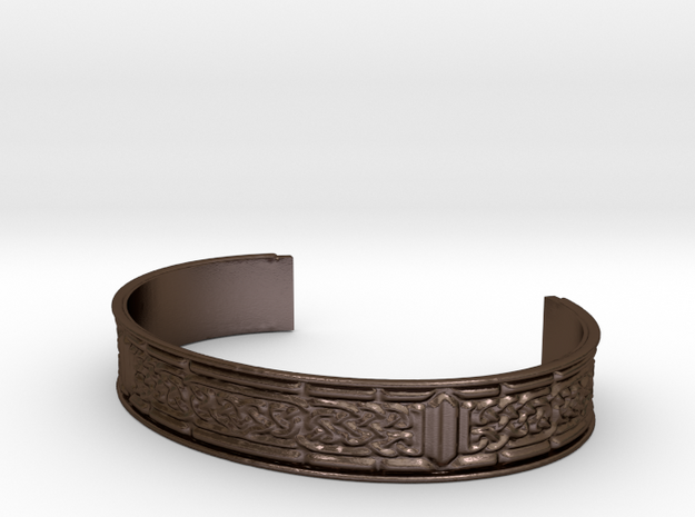 Celtic Ribbon Bracelet (13mm) in Polished Bronze Steel