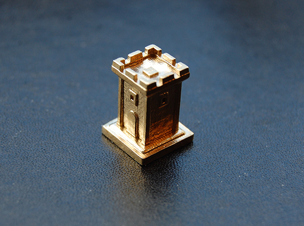 Tower - Tiny in Natural Brass