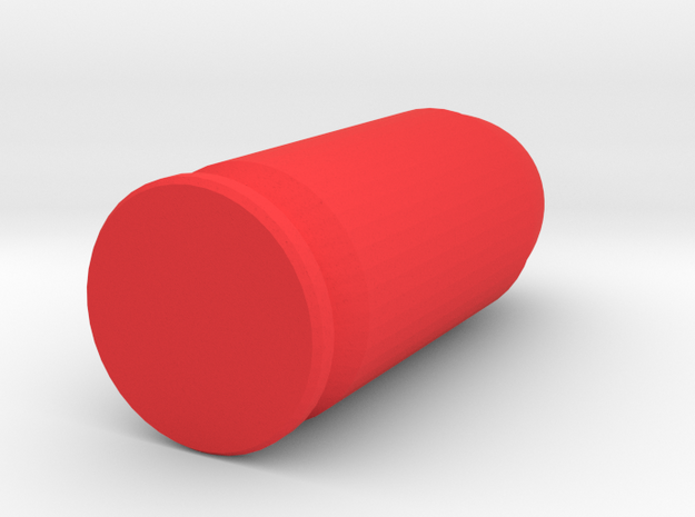 45 Acp snap cap 1 each in Red Processed Versatile Plastic