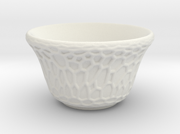 DRAW tea bowl - grandiose cellulose in White Natural Versatile Plastic