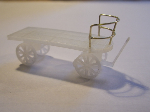 Canadian Railway Postal Baggage Cart - HO (1:87) in Clear Ultra Fine Detail Plastic
