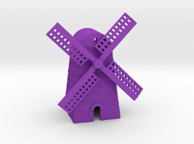 Windmill in Purple Processed Versatile Plastic