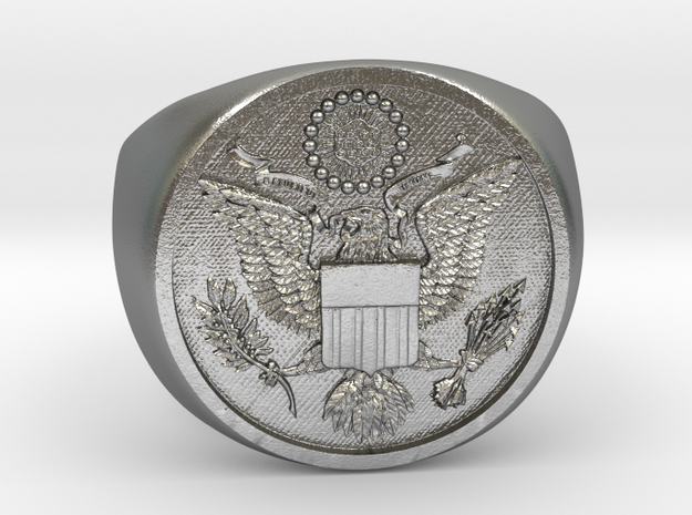 Great Seal of the US in Natural Silver