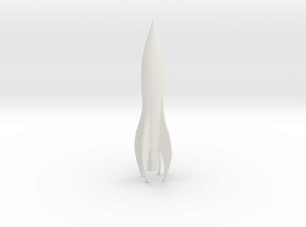 '50s Rocketship in White Natural Versatile Plastic