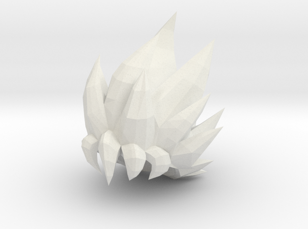 Custom Goku SSj Inspired MINIMATE in White Natural Versatile Plastic