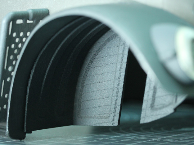 Sand Scorcher Inner Arches, Rear in Black Natural Versatile Plastic
