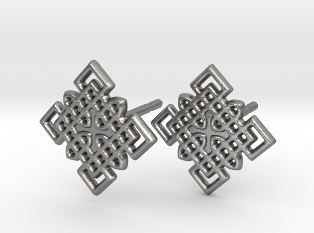 Celtic Cross Pattern Posts in Natural Silver