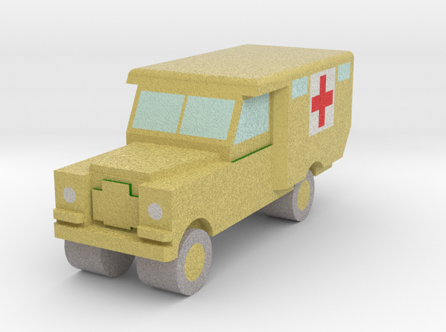 1/148 Land Rover S2 Ambulance x1 - Army, Sand in Full Color Sandstone