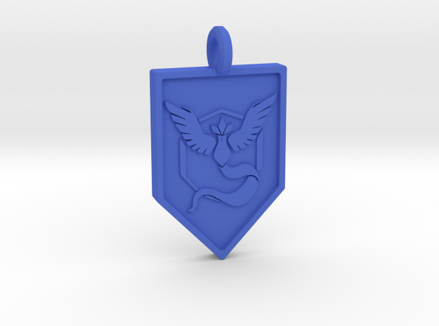 Team Mystic Badge Keychain in Blue Processed Versatile Plastic