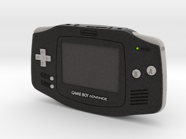 1:6 Nintendo Game Boy Advance (Black) in Full Color Sandstone