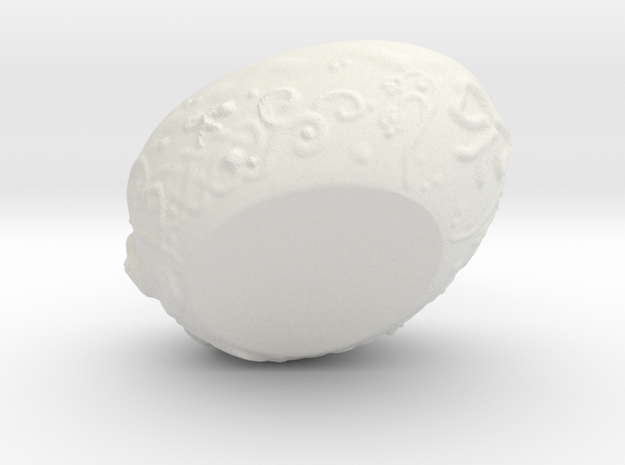 Egg Gift Bowl in White Natural Versatile Plastic