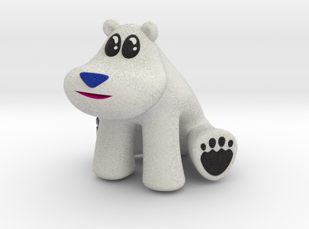 Polar Bear from Crash Bandicoot (without base) in Full Color Sandstone