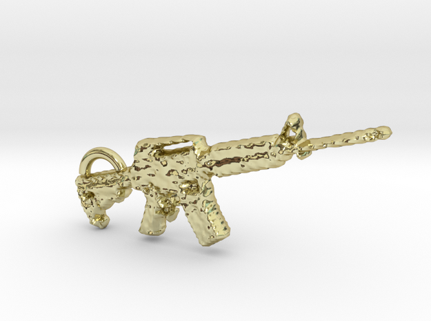 cool m4 carbine gun keyring in 18k Gold