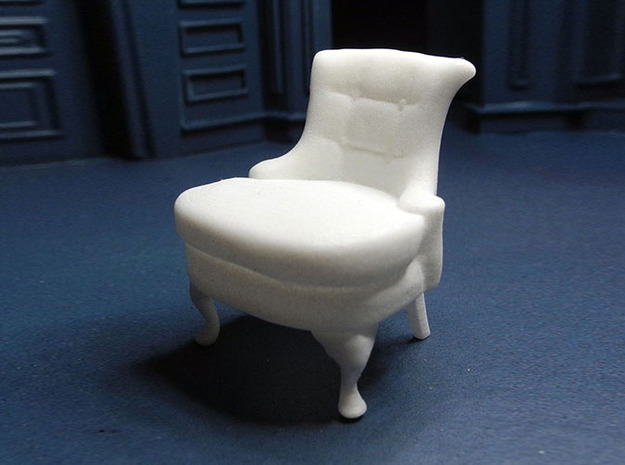 1:24 Rollback Chair in White Natural Versatile Plastic