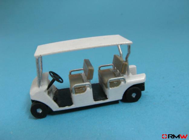 HO/1:87 Buggy, 2 seating rows, kit in Gray Fine Detail Plastic