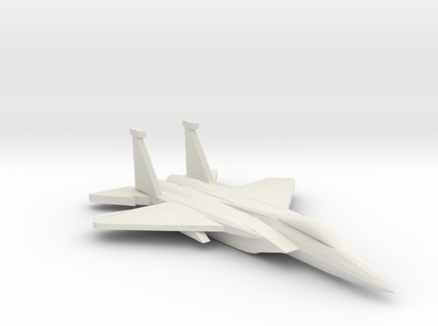 1/350 F-15C Eagle in White Natural Versatile Plastic