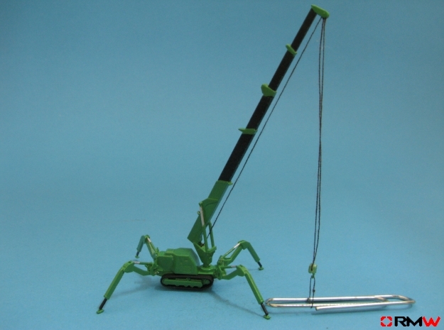 HO/1:87 Mini Crawler Crane Set B kit in Gray Fine Detail Plastic