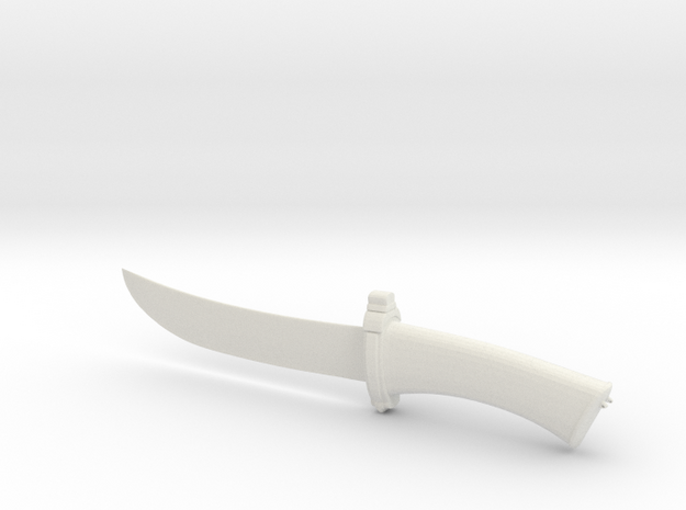 Knife in White Natural Versatile Plastic