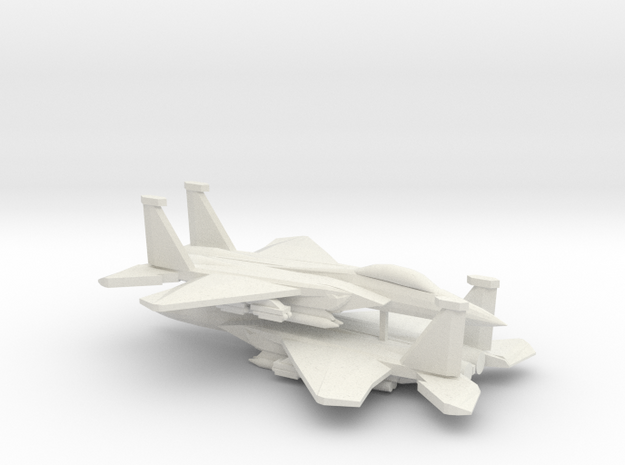 1/350 F-15E Advanced Strike Eagle (x2) in White Natural Versatile Plastic