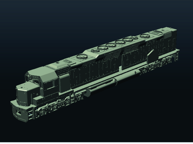 N Scale DD35a Locomotive in Tan Fine Detail Plastic