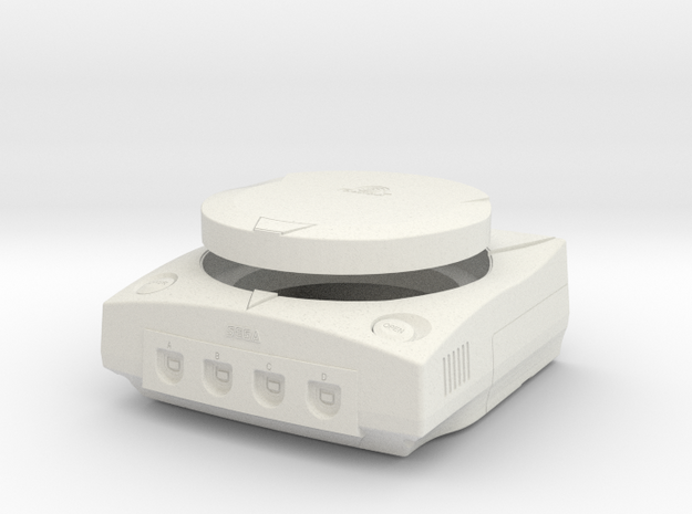 1:6 Sega Dreamcast (White) in White Natural Versatile Plastic