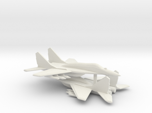 1/350 MiG-29SMT 'Fulcrum-E' (x2) in White Natural Versatile Plastic
