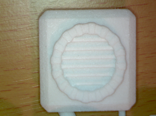Fantasy Sewer Grate Plate in White Processed Versatile Plastic