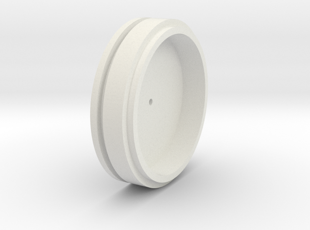 Airbrush Bullet Color cup Cap in White Natural Versatile Plastic