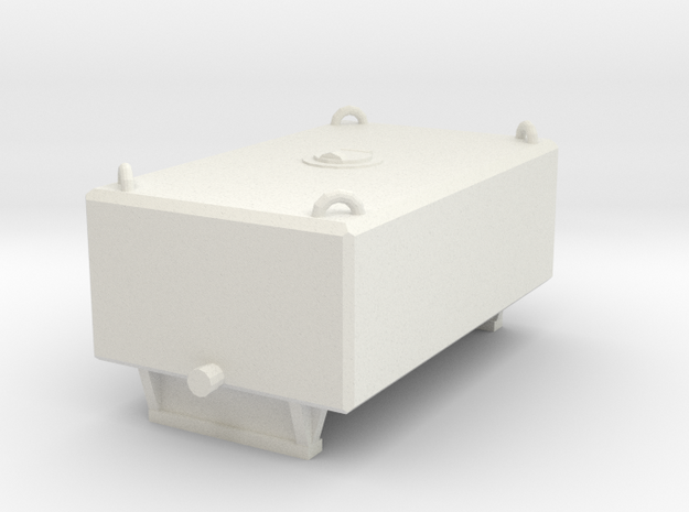 1/50th Heavy Haul push truck weight box tank in White Natural Versatile Plastic