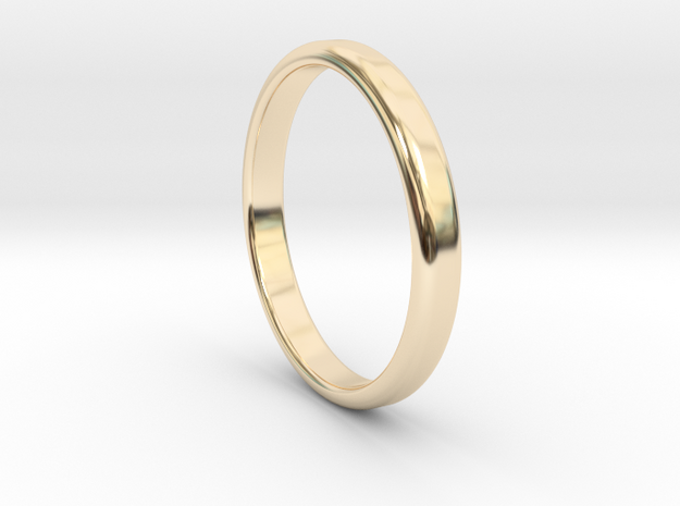Ring Band Size 10 in 14k Gold Plated Brass