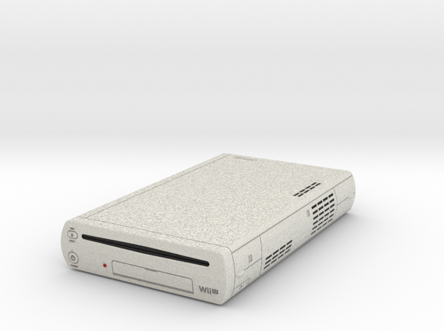 1:6 Nintendo Wii U (White) in Full Color Sandstone