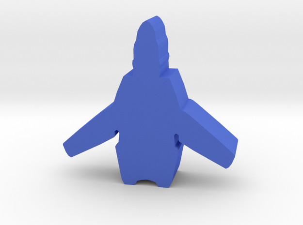 Game Piece, UN Earth Aerospace Fighter in Blue Processed Versatile Plastic