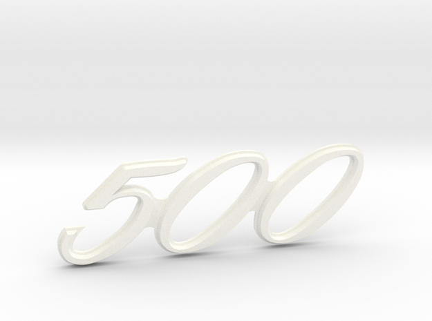 Immortan Joe 500 Leg Badge in White Processed Versatile Plastic