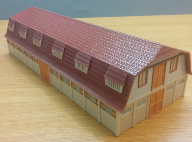 Old Farm House 1/75 in Glossy Full Color Sandstone