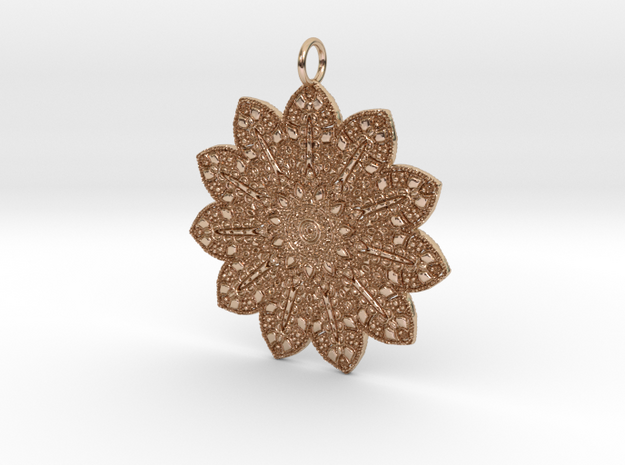 Whomen Pendant in 14k Rose Gold Plated Brass